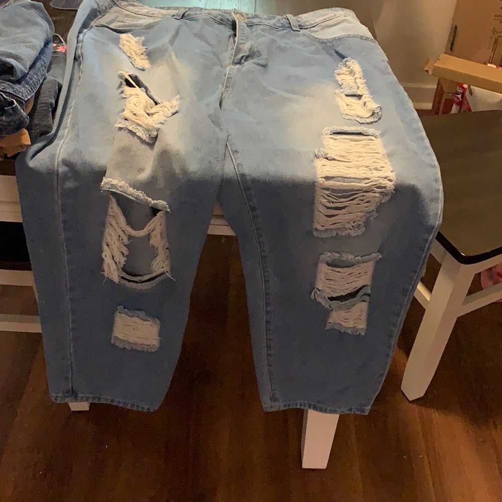 Worn once , ripped